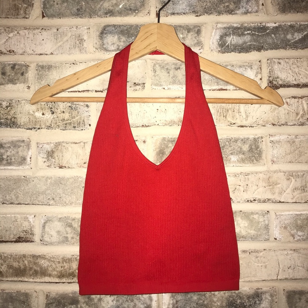 Red Urban Outfitters Halter Top